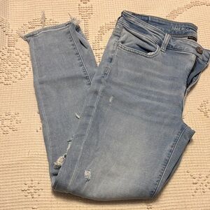 American Eagle Light Wash Skinny Jeans Next Level Stretch Jegging